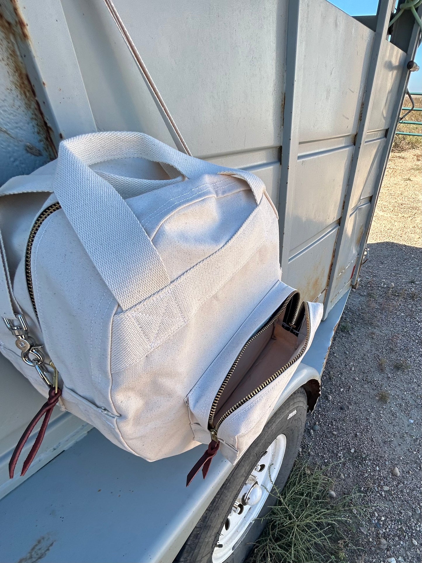 Rope Bag- 3 Compartment Deluxe with front pocket and adjustable shoulder strap